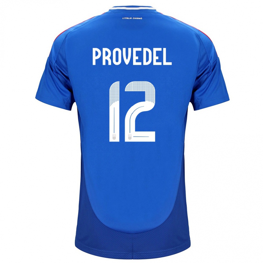 Kids Football Italy Ivan Provedel #12 Blue Home Jersey 24-26 T-Shirt Canada