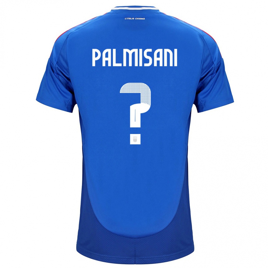 Kids Football Italy Lorenzo Palmisani #0 Blue Home Jersey 24-26 T-Shirt Canada