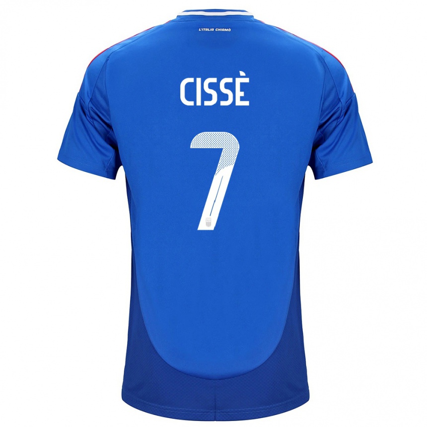 Kids Football Italy Alphadjo Cissè #7 Blue Home Jersey 24-26 T-Shirt Canada