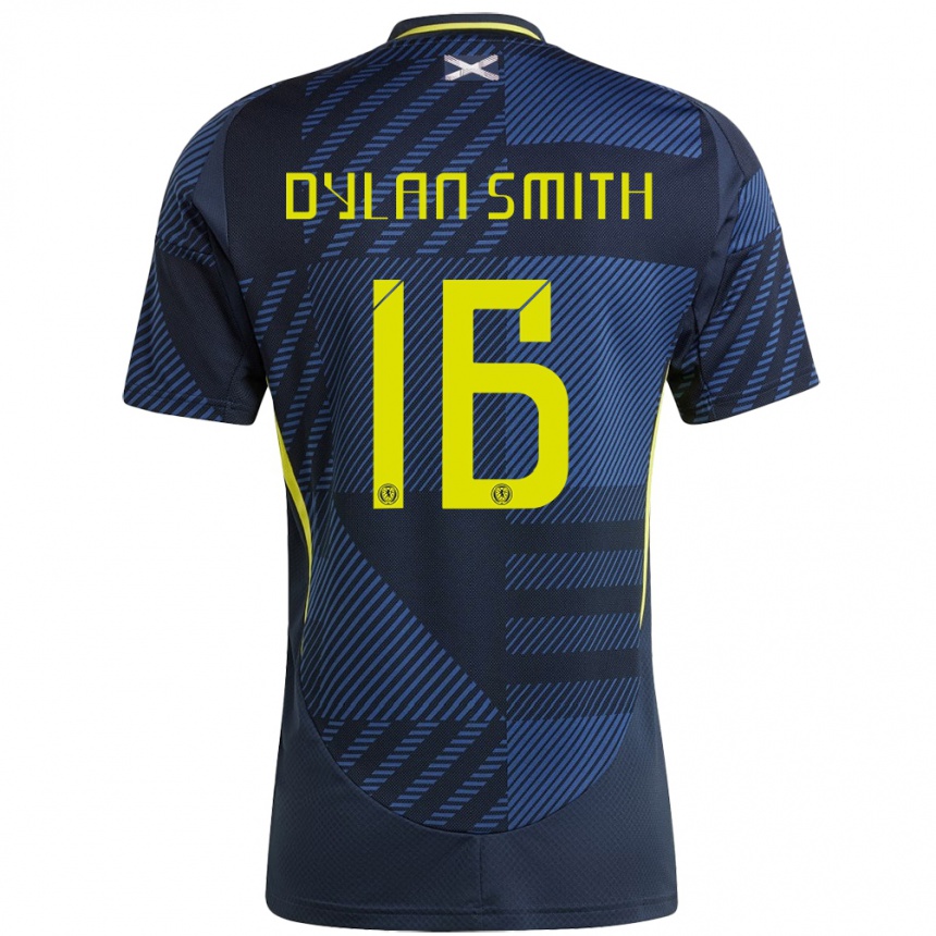 Kids Football Scotland Dylan Smith #16 Dark Blue Home Jersey 24-26 T-Shirt Canada