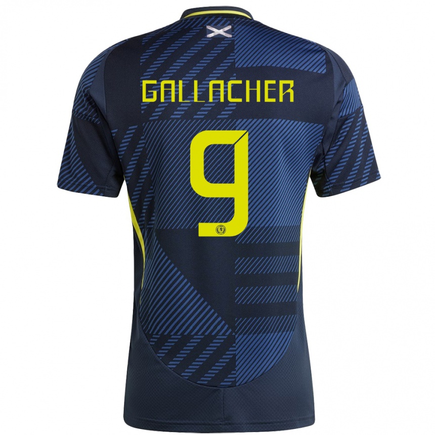 Kids Football Scotland Amy Gallacher #9 Dark Blue Home Jersey 24-26 T-Shirt Canada