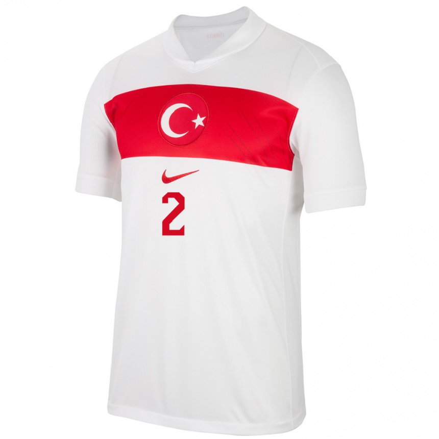 Kids Football Turkey Batuhan Yavuz #2 White Home Jersey 24-26 T-Shirt Canada