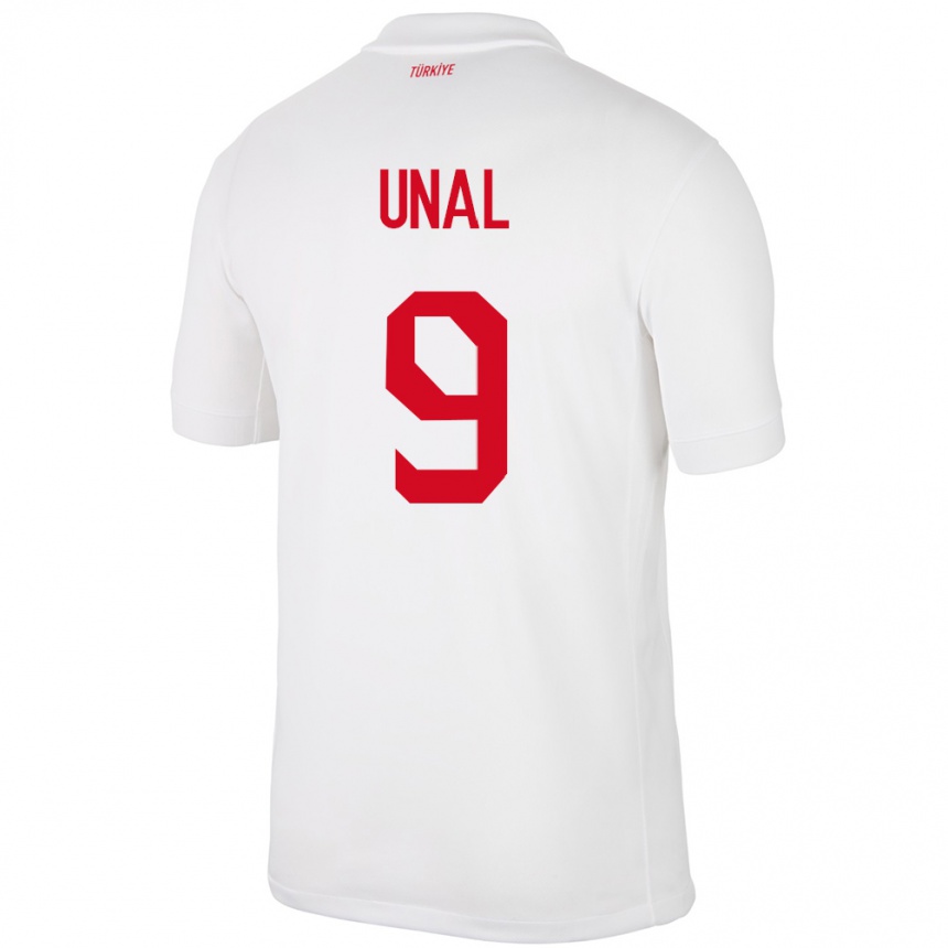 Kids Football Turkey Enes Ünal #9 White Home Jersey 24-26 T-Shirt Canada