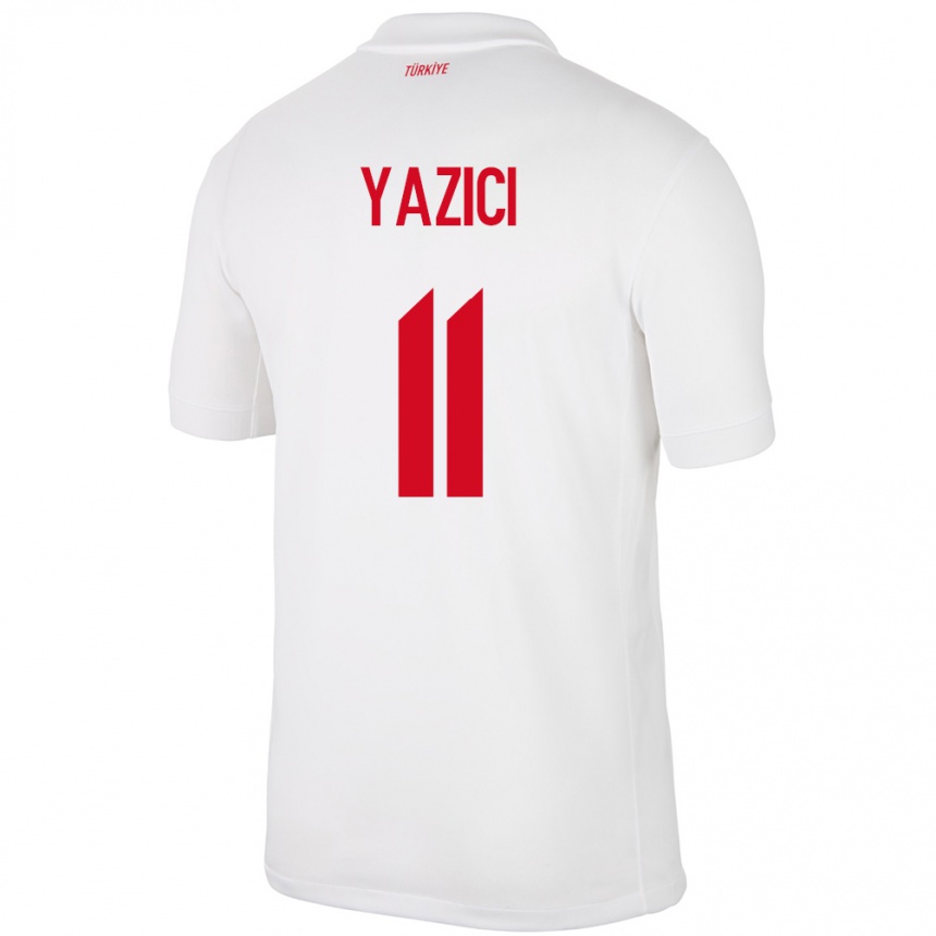 Kids Football Turkey Yusuf Yazıcı #11 White Home Jersey 24-26 T-Shirt Canada