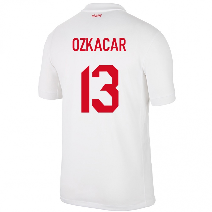 Kids Football Turkey Cenk Özkacar #13 White Home Jersey 24-26 T-Shirt Canada