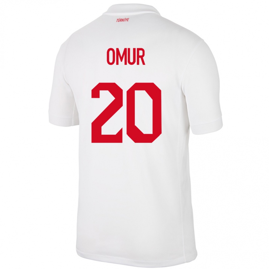 Kids Football Turkey Abdülkadir Ömür #20 White Home Jersey 24-26 T-Shirt Canada