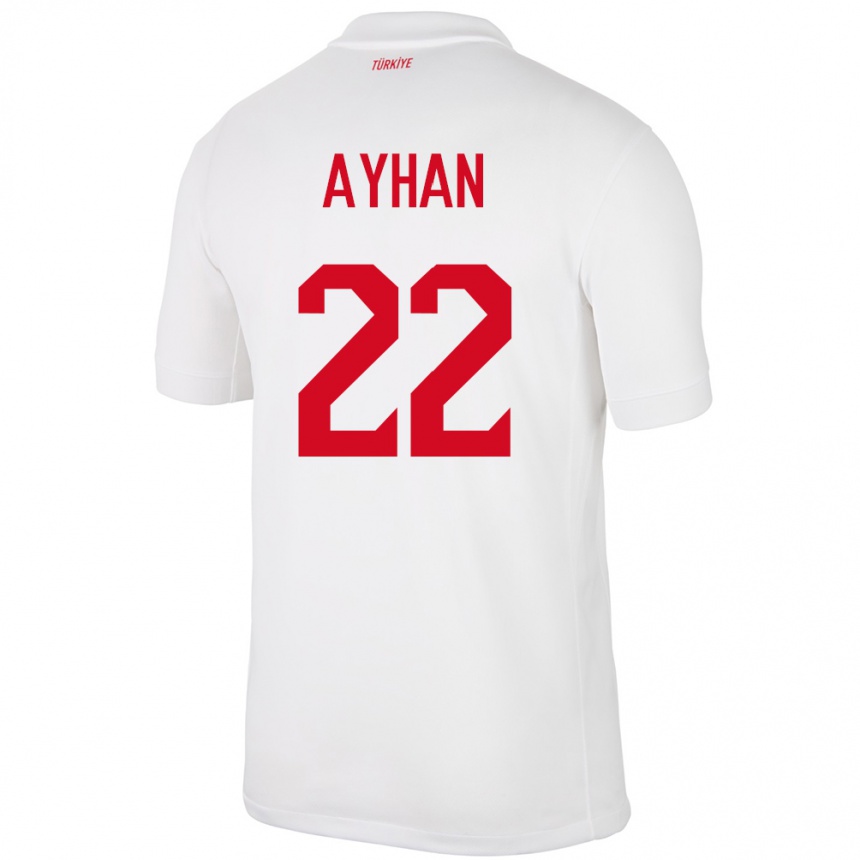 Kids Football Turkey Kaan Ayhan #22 White Home Jersey 24-26 T-Shirt Canada