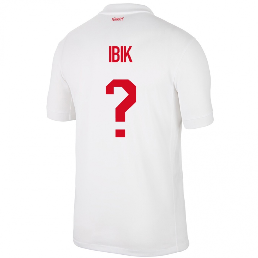 Kids Football Turkey Ada İbik #0 White Home Jersey 24-26 T-Shirt Canada