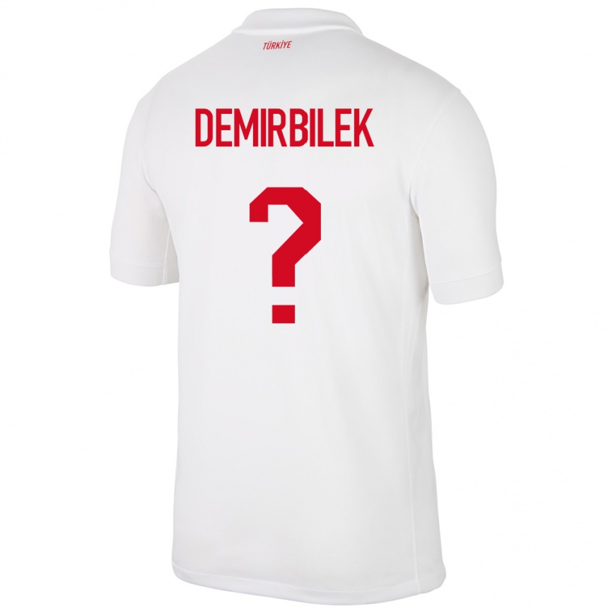 Kids Football Turkey Ali Demirbilek #0 White Home Jersey 24-26 T-Shirt Canada