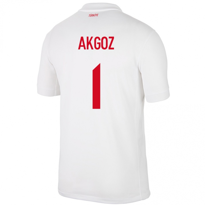 Kids Football Turkey Selda Akgöz #1 White Home Jersey 24-26 T-Shirt Canada