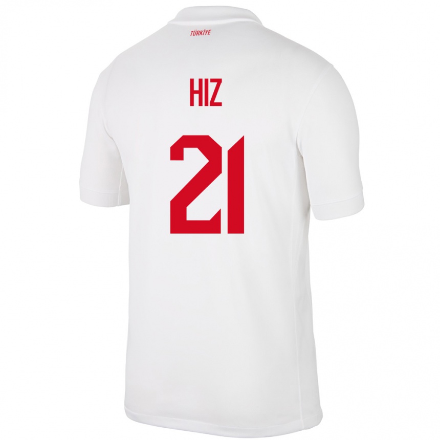 Kids Football Turkey Gülbin Hız #21 White Home Jersey 24-26 T-Shirt Canada