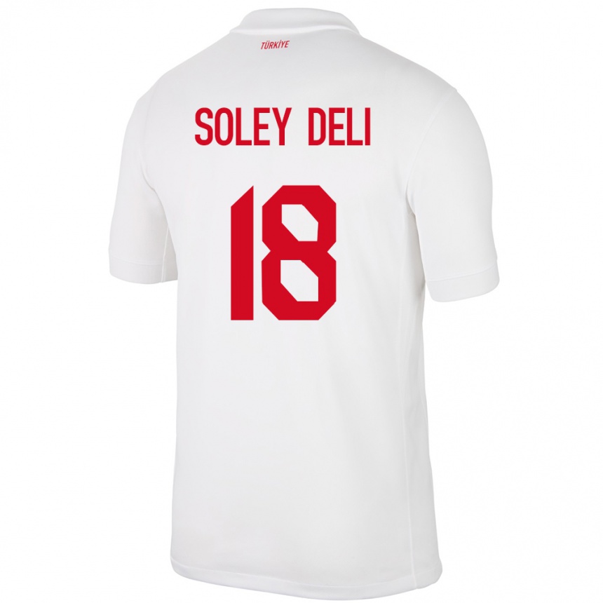 Kids Football Turkey Dilara Soley Deli #18 White Home Jersey 24-26 T-Shirt Canada