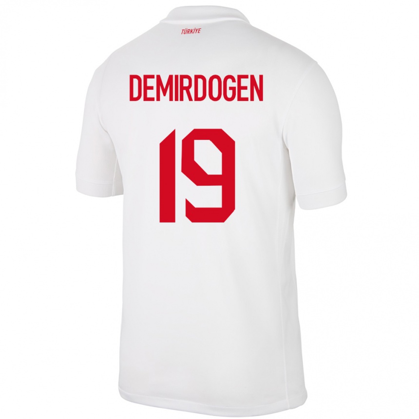 Kids Football Turkey Neslihan Demirdögen #19 White Home Jersey 24-26 T-Shirt Canada