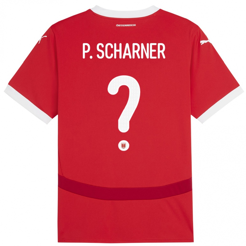 Kids Football Austria Paul Scharner #0 Red Home Jersey 24-26 T-Shirt Canada