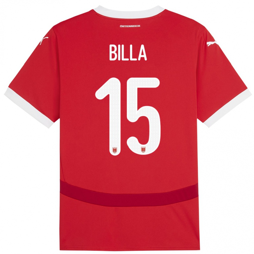 Kids Football Austria Nicole Billa #15 Red Home Jersey 24-26 T-Shirt Canada