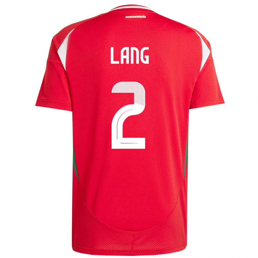 Kids Football Hungary Ádám Lang #2 Red Home Jersey 24-26 T-Shirt Canada