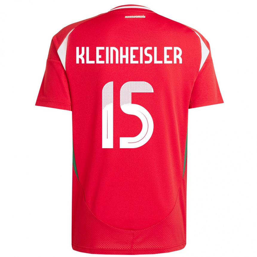 Kids Football Hungary László Kleinheisler #15 Red Home Jersey 24-26 T-Shirt Canada