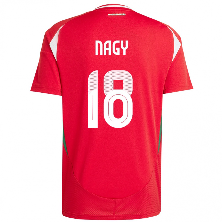 Kids Football Hungary Zsolt Nagy #18 Red Home Jersey 24-26 T-Shirt Canada