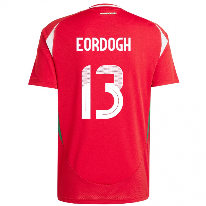 Kids Football Hungary András Eördögh #13 Red Home Jersey 24-26 T-Shirt Canada