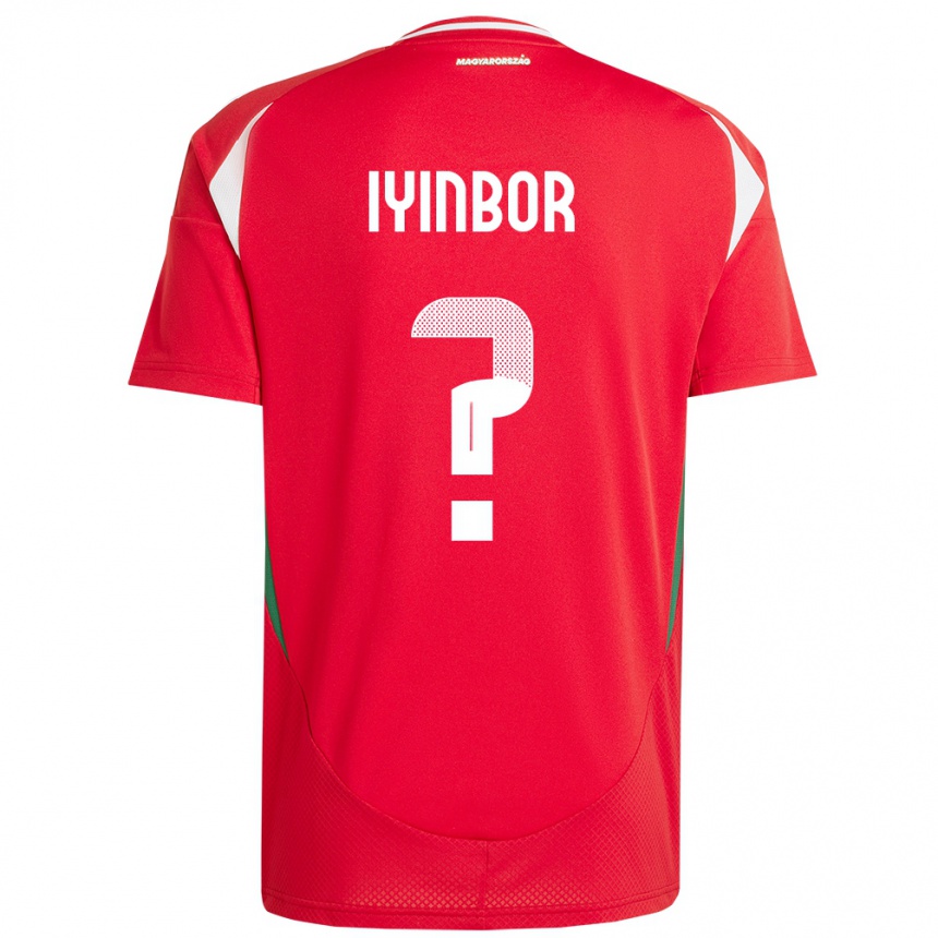 Kids Football Hungary Patrick Iyinbor #0 Red Home Jersey 24-26 T-Shirt Canada