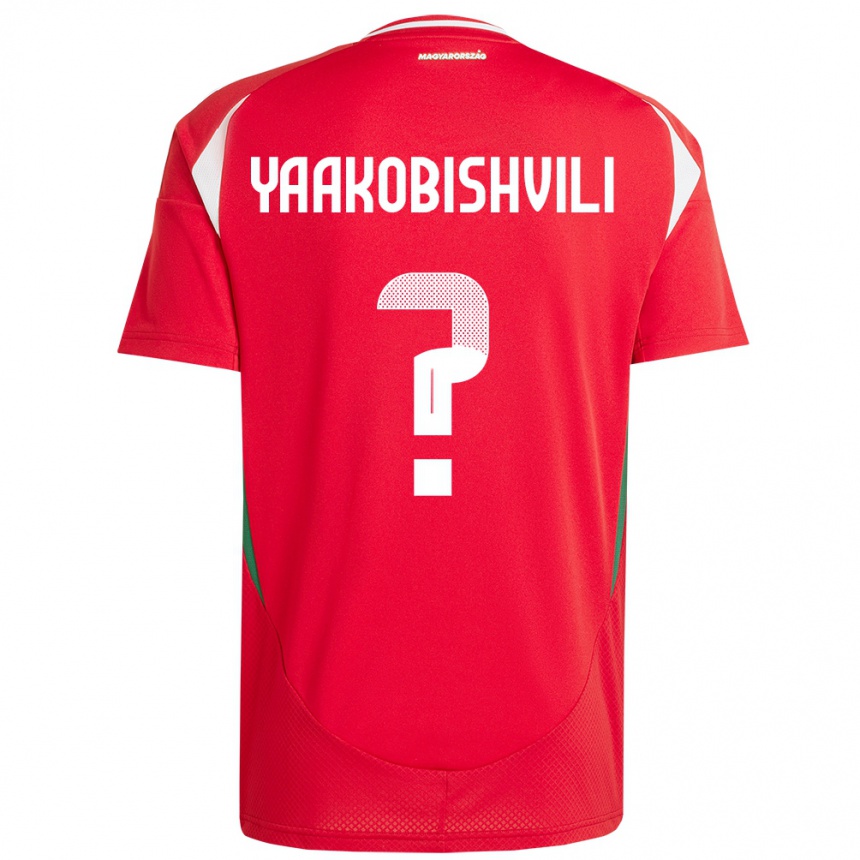 Kids Football Hungary Antal Yaakobishvili #0 Red Home Jersey 24-26 T-Shirt Canada