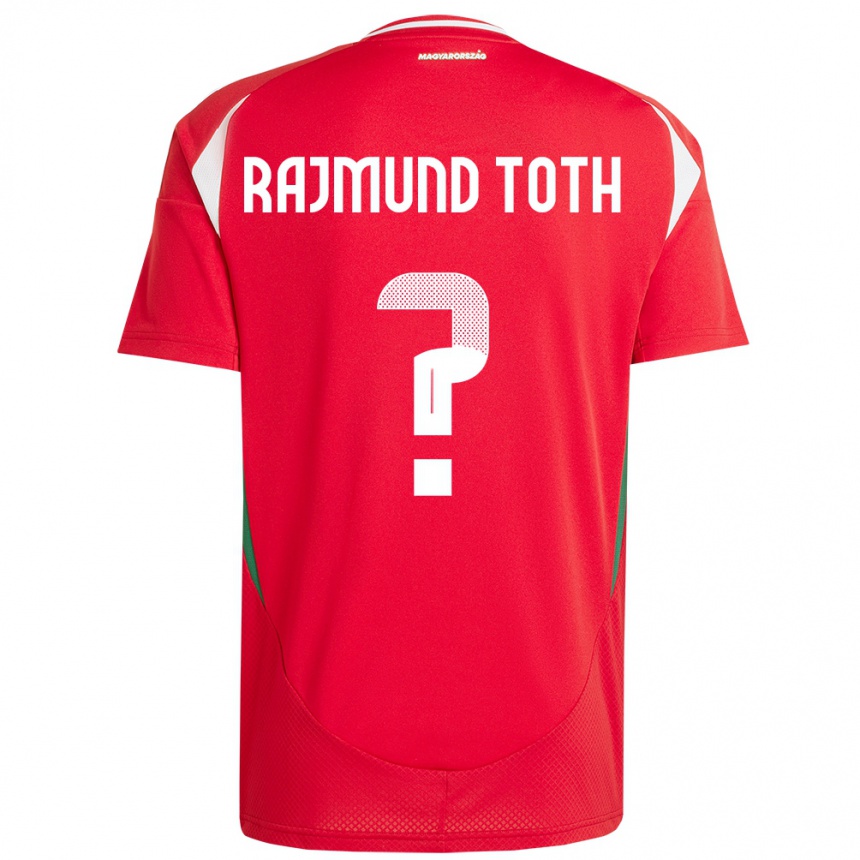 Kids Football Hungary Rajmund Tóth #0 Red Home Jersey 24-26 T-Shirt Canada