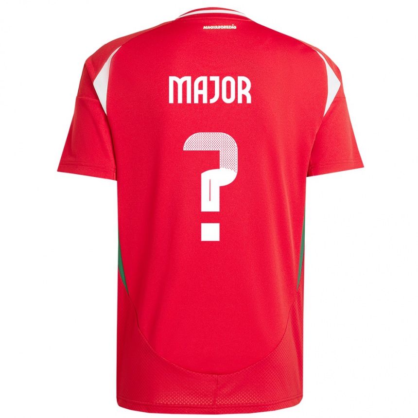 Kids Football Hungary Marcell Major #0 Red Home Jersey 24-26 T-Shirt Canada