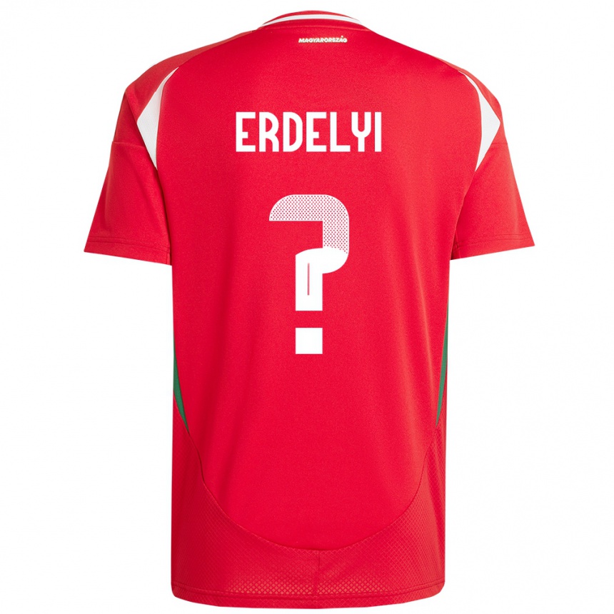 Kids Football Hungary Benedek Erdélyi #0 Red Home Jersey 24-26 T-Shirt Canada