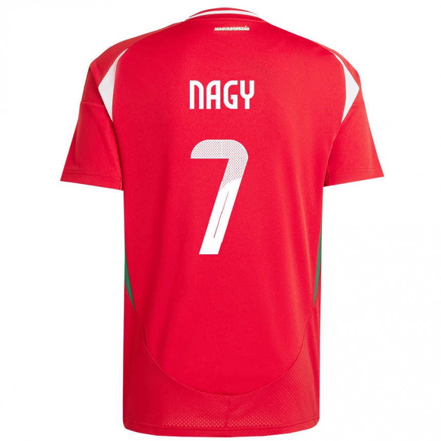 Kids Football Hungary Fanni Nagy #7 Red Home Jersey 24-26 T-Shirt Canada