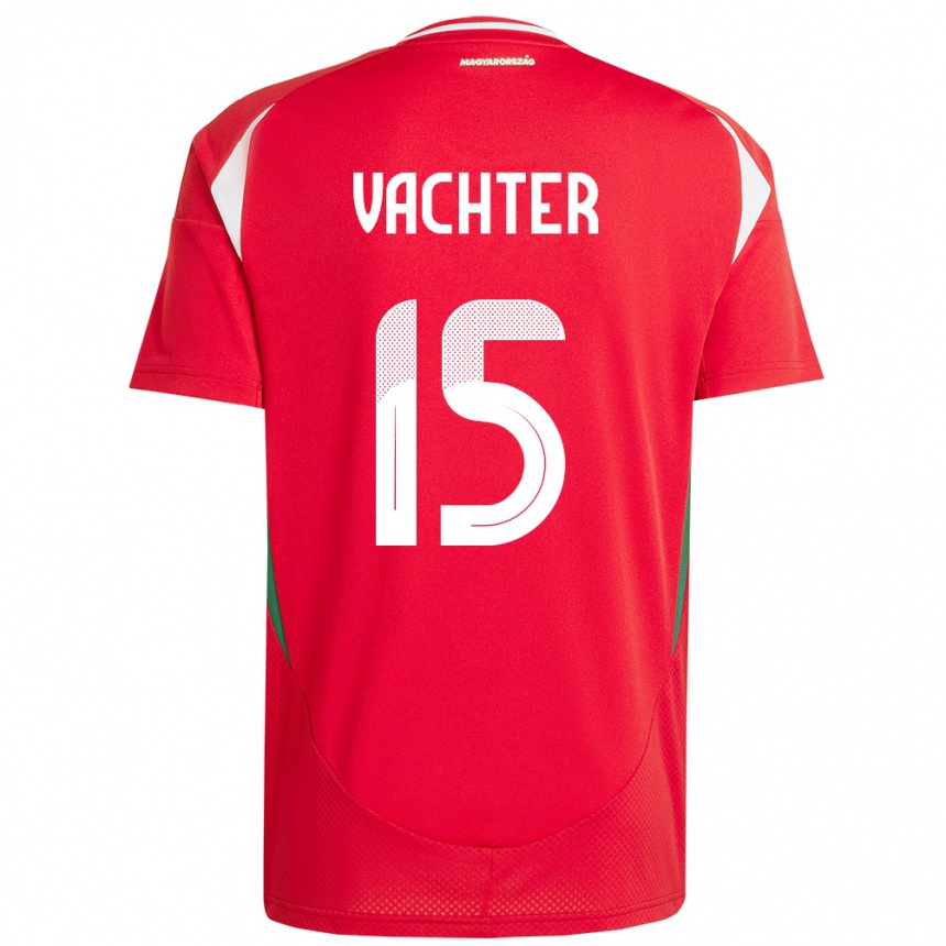 Kids Football Hungary Fanni Vachter #15 Red Home Jersey 24-26 T-Shirt Canada