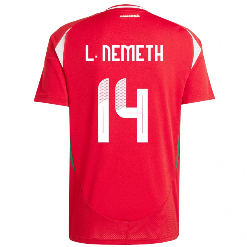 Kids Football Hungary Loretta Németh #14 Red Home Jersey 24-26 T-Shirt Canada