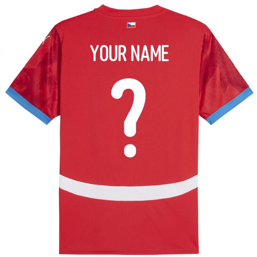 Kids Football Czech Republic Your Name #0 Red Home Jersey 24-26 T-Shirt Canada