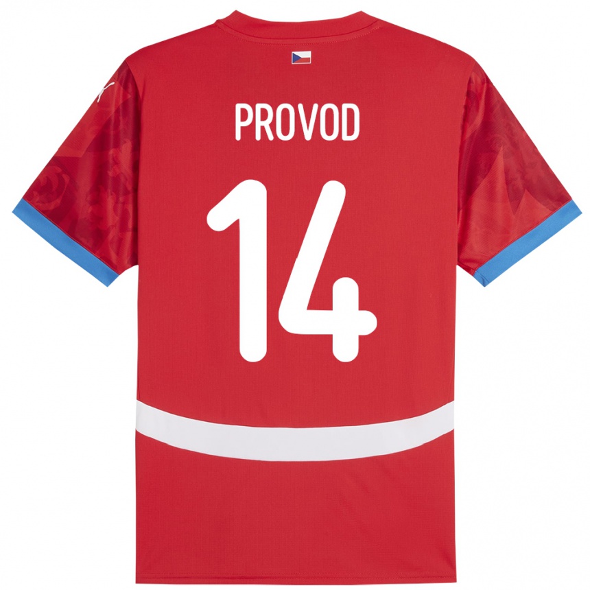 Kids Football Czech Republic Lukas Provod #14 Red Home Jersey 24-26 T-Shirt Canada