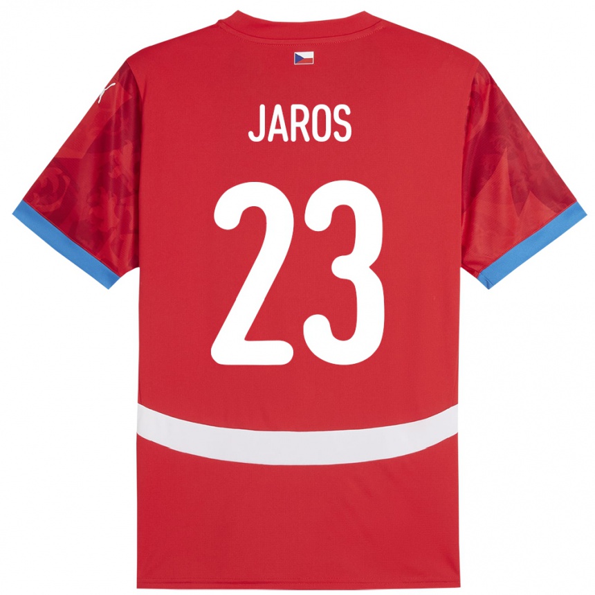 Kids Football Czech Republic Vitezslav Jaros #23 Red Home Jersey 24-26 T-Shirt Canada