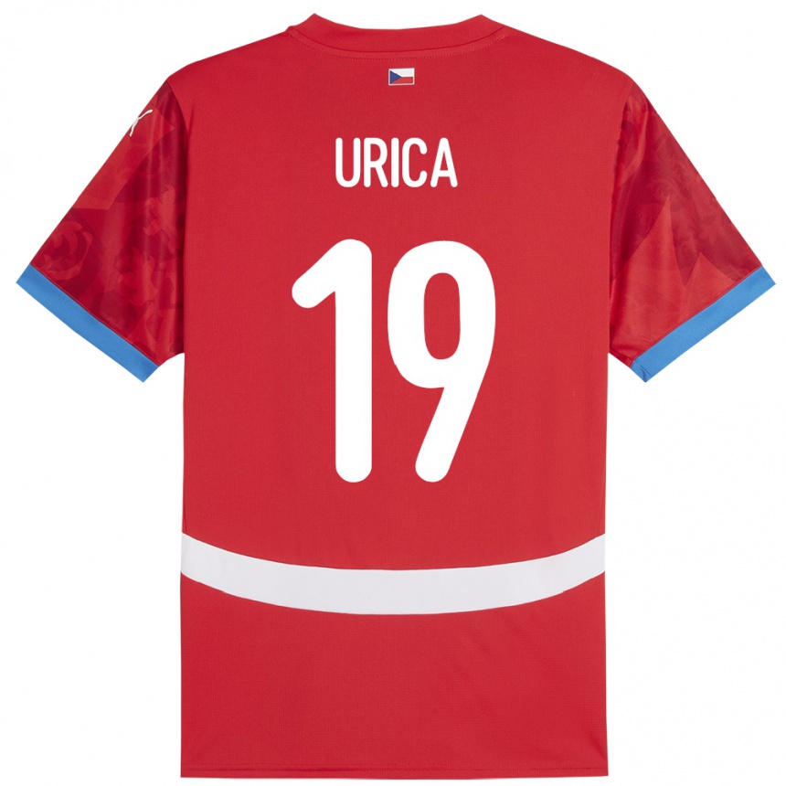 Kids Football Czech Republic Filip Urica #19 Red Home Jersey 24-26 T-Shirt Canada