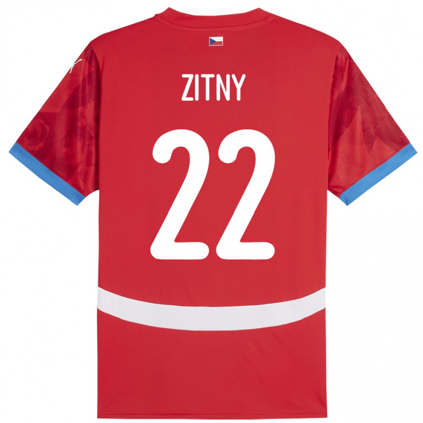 Kids Football Czech Republic Matej Zitny #22 Red Home Jersey 24-26 T-Shirt Canada