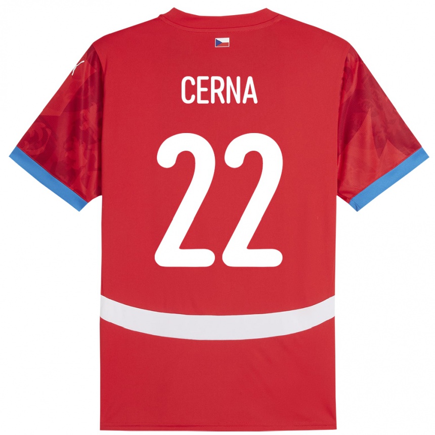 Kids Football Czech Republic Franny Černá #22 Red Home Jersey 24-26 T-Shirt Canada