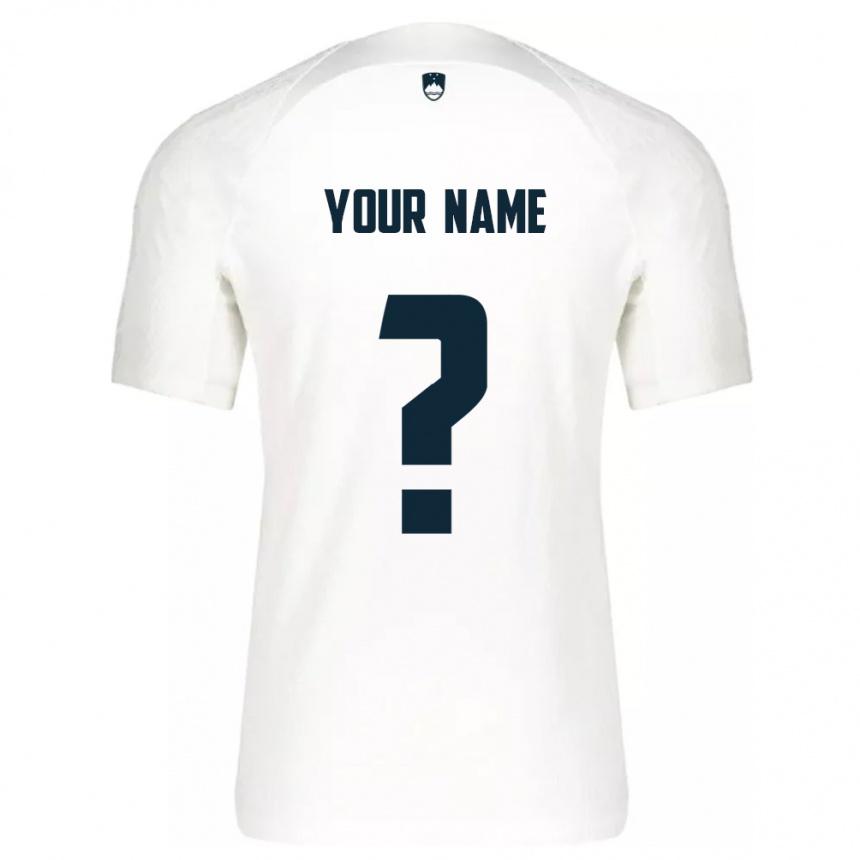 Kids Football Slovenia Your Name #0 White Home Jersey 24-26 T-Shirt Canada