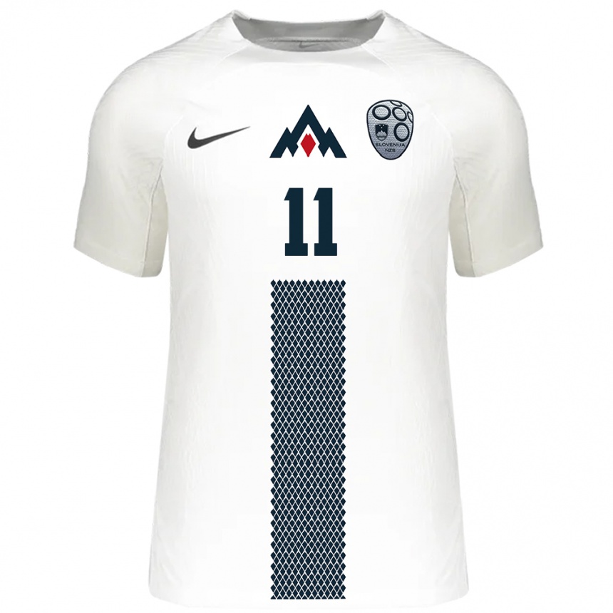 Kids Football Slovenia Luka Topalovic #11 White Home Jersey 24-26 T-Shirt Canada