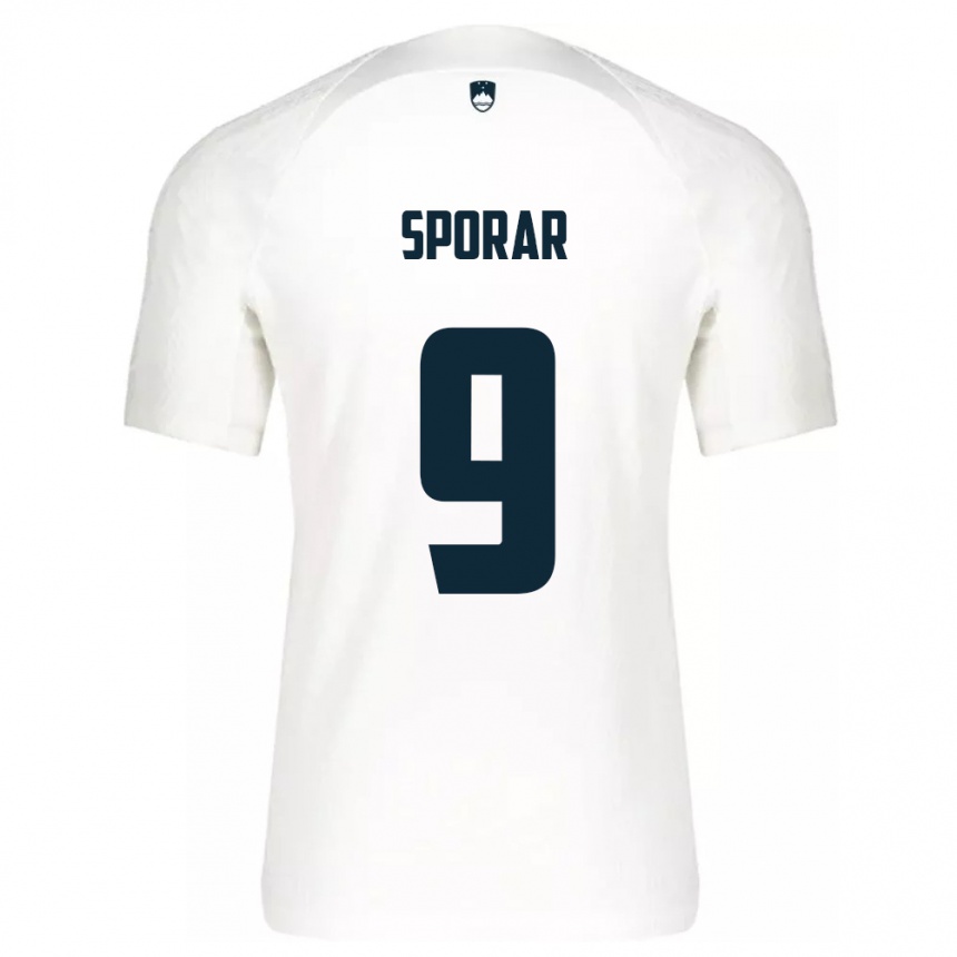 Kids Football Slovenia Andraz Sporar #9 White Home Jersey 24-26 T-Shirt Canada