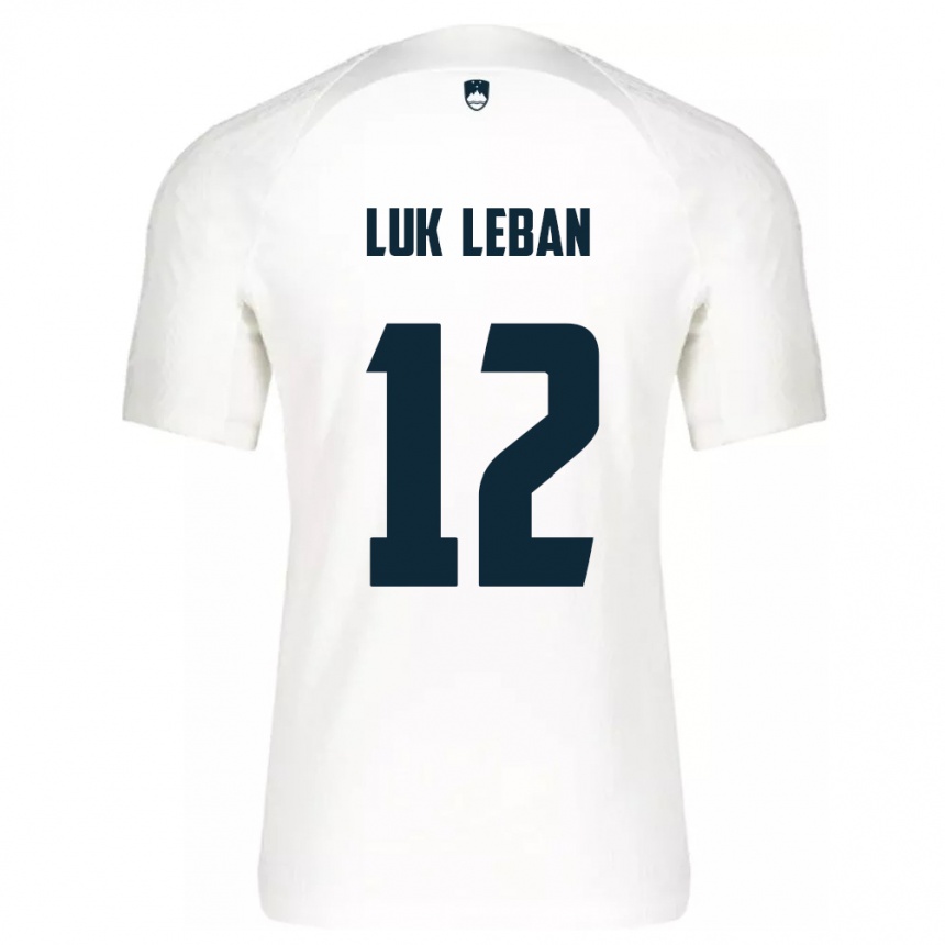 Kids Football Slovenia Zan Luk Leban #12 White Home Jersey 24-26 T-Shirt Canada