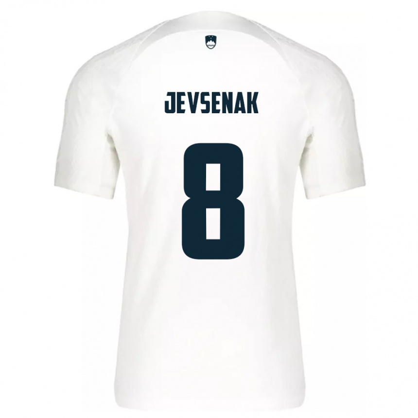 Kids Football Slovenia Florjan Jevsenak #8 White Home Jersey 24-26 T-Shirt Canada