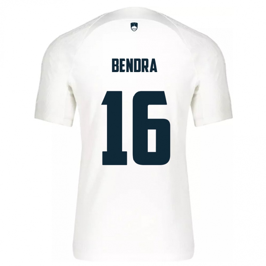 Kids Football Slovenia Kristjan Bendra #16 White Home Jersey 24-26 T-Shirt Canada