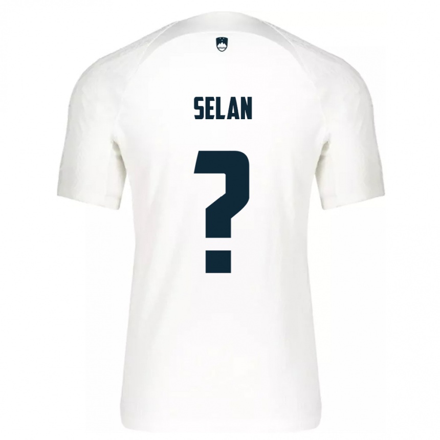 Kids Football Slovenia Beno Selan #0 White Home Jersey 24-26 T-Shirt Canada