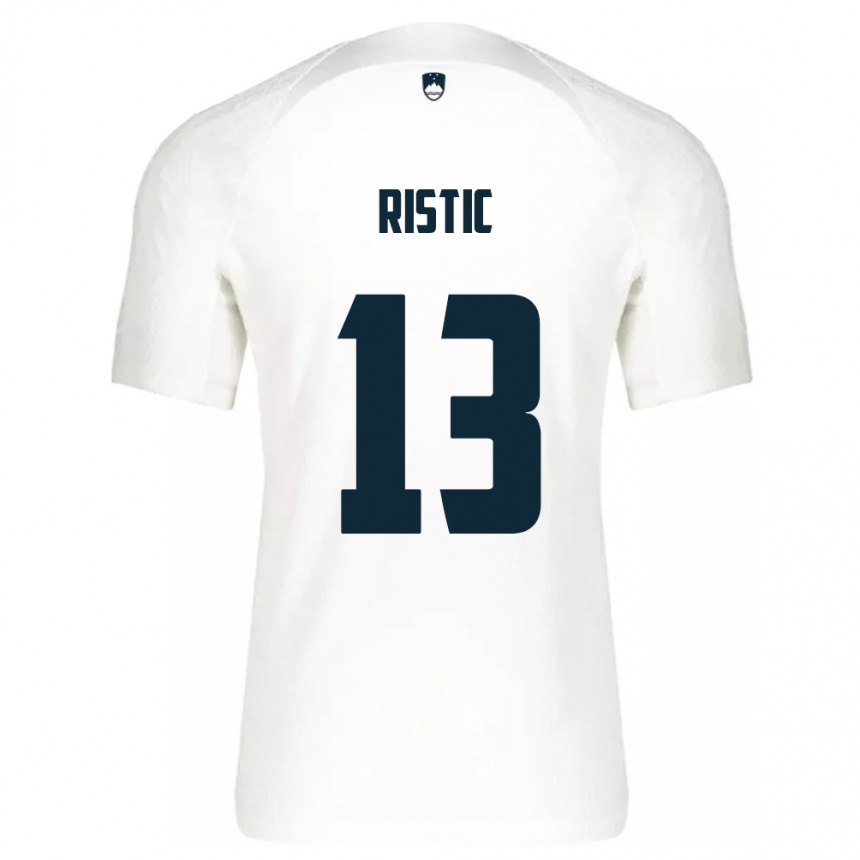 Kids Football Slovenia Aleks Ristic #13 White Home Jersey 24-26 T-Shirt Canada