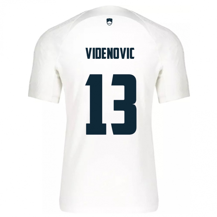 Kids Football Slovenia Denis Videnovic #13 White Home Jersey 24-26 T-Shirt Canada