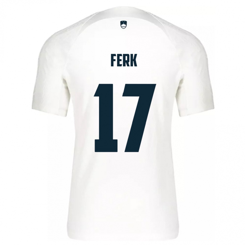 Kids Football Slovenia Matic Ferk #17 White Home Jersey 24-26 T-Shirt Canada