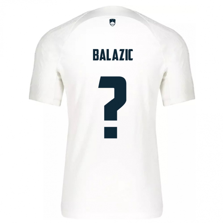 Kids Football Slovenia Jan Balazic #0 White Home Jersey 24-26 T-Shirt Canada