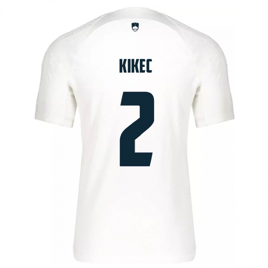 Kids Football Slovenia Timon Kikec #2 White Home Jersey 24-26 T-Shirt Canada