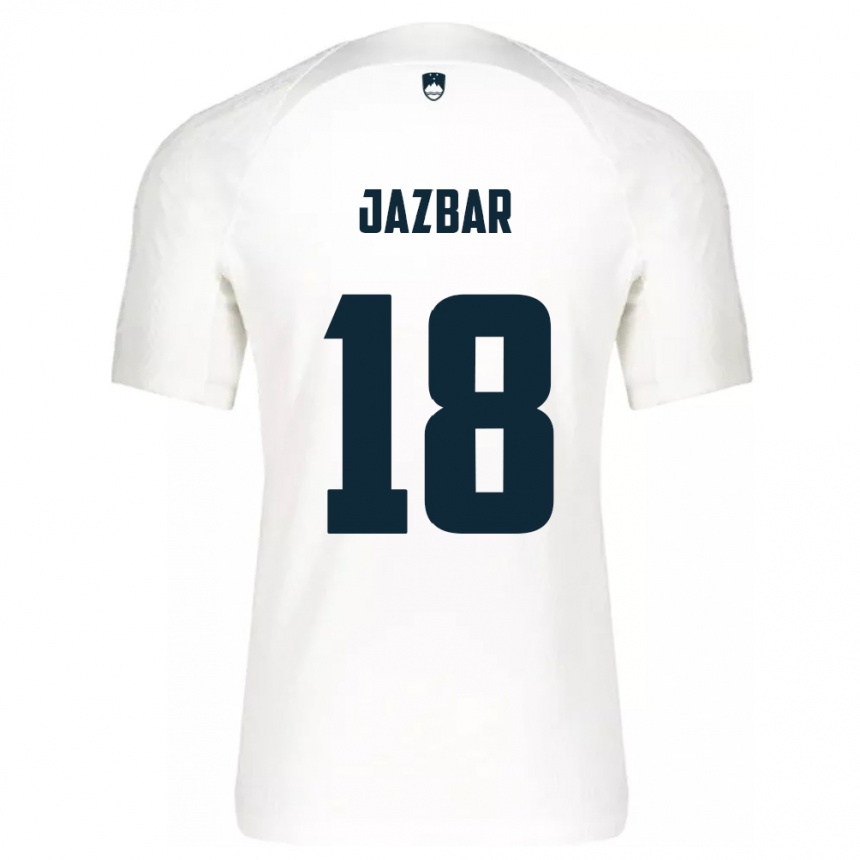 Kids Football Slovenia Chris Jazbar #18 White Home Jersey 24-26 T-Shirt Canada